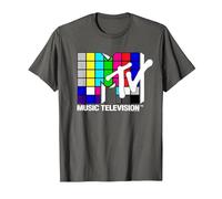 MTV Rubix Cube Logo T-Shirt, Men, Asphalt Grey, 5X-Large