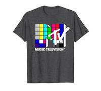 MTV Rubix Cube Logo T-Shirt, Men, Dark Heather Grey, 4X-Large