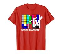 MTV Rubix Cube Logo T-Shirt, Men, Red, XX-Large