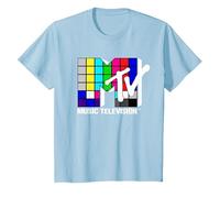 MTV Rubix Cube Logo T-Shirt, Youth, Baby Blue, 4T