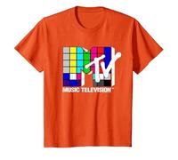 MTV Rubix Cube Logo T-Shirt, Youth, Orange, Medium