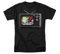 MTV - TV - Adult Unisex Short Sleeve T-Shirt - Black