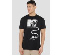 MTV Unplugged Logo With Giant Plug T-Shirt, Black | Size: Small MTV Black S