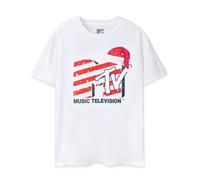 MTV White Santa Hat Short Sleeved T-Shirt Unisex