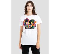 MTV Women's Expression T-Shirt, White | Size: Small MTV White S