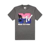 MTV Womens/Ladies Logo Palm Tree T-Shirt NS6293
