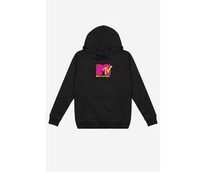 MTV Women's Small Logo Pullover Hoodie in Black MTV Black S
