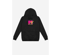 MTV Women's Small Logo Pullover Hoodie in Black | Size: Large MTV Black L