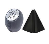 MTVTFECEWG Car Accessories 6 Speed Gear Shift Knob Leather Handleball for Nissan for Interstar Gear Shifter Knob(Black)