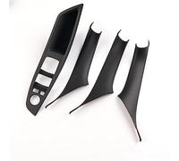 MTVTFECEWG Car Door Handle Panel Protector Pull Trim Cover Auto Interior Door Handles Sticker for 2011-2017 5 Series F10 F18 F11 (4pcs Set Black)