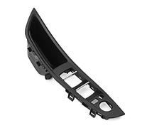 MTVTFECEWG Door Handle Armrest Panel for 5 Series Car Interior Window Switch Button Cover Frame Left Driver Side (Black)