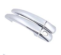 MTVTFECEWG for Citroen C3 Mk2 2010~2016 Black Carbon Fiber Pattern Car Handle Or ABS Chrome Door Handles Cover Car Accessories Auto Styling 2011 (Chrome1)