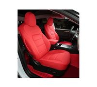 MTVTFECEWG For Tesla For Model 3 Car Front Rear Seats Covers Half/Full Set Full Surround Cushion Interior Accessories(Red,Half Surround)