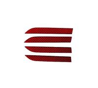 MTVTFECEWG for Tesla for Model X Exterior Car Door Handle Cover Trim 2016-2020 4pcs （2 Color） (Red)