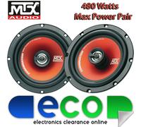 MTX TR65C 6.5" 2-Way Coaxial Car Audio Speakers 60w Rms 240w Max inc grilles