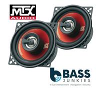 MTX TR40C Terminator 10cm 4" 2 way 180 Watts Car & Van Coaxial Audio Speakers