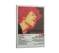 MTYGBCX Jimi Hendrix Electric Ladyland Posters Wall Art Canvas Vintage Music And Movies Aesthetic Poster Decorative Painting Living Room Bed Room Decor08x12inch(20x30cm) Frame-style