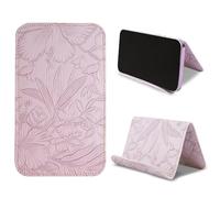 Mtzmy Airplane Travel Essentials for Flying Flex Flap Cell Phone Holder & Flexible Tablet Stand for Desk, Bed, Treadmill, Home & in-Flight Airplane Travel Accessories(1-Carved Purple)