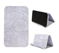 Mtzmy Airplane Travel Essentials for Flying Flex Flap Cell Phone Holder & Flexible Tablet Stand for Desk, Bed, Treadmill, Home & in-Flight Airplane Travel Accessories(1-Carved Grey)