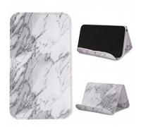 Mtzmy Airplane Travel Essentials for Flying Flex Flap Cell Phone Holder & Flexible Tablet Stand for Desk, Bed, Treadmill, Home & in-Flight Airplane Travel Accessories(1-Marble White)