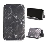Mtzmy Airplane Travel Essentials for Flying Flex Flap Cell Phone Holder & Flexible Tablet Stand for Desk, Bed, Treadmill, Home & in-Flight Airplane Travel Accessories(1-Marble Black)