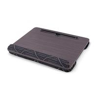Mtzmy Lap Desk,Fits up to 15.6 inch Laptop Bed Table Computer with Soft Pillow and Storage Bag,Gaming Tray and Writing Tray on Bed for Home Office(1-Dark Brown)