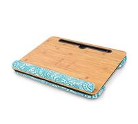 Mtzmy Lap Desk,Fits up to 15.6 inch Laptop Bed Table Computer with Soft Pillow and Storage Bag,Gaming Tray and Writing Tray on Bed for Home Office(1-Beige)