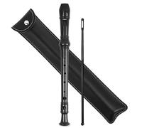 Mtzmy Recorder for Children, Beginners, Soprano, German Fingering, 8-Hole Flute for Adults, Recorder with Case, Cleaning Pen and Instruction Manual (2-Black)