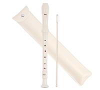 Mtzmy Recorder for Children, Beginners, Soprano, German Fingering, 8-Hole Flute for Adults, Recorder with Case, Cleaning Pen and Instruction Manual (2-Beige)