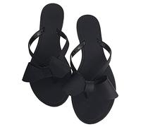 Mtzyoa Women's Flat Sandals, Braided Leather, Crossover, Nude, Elegant, Fashionable, Evening, Party, Wedding Sandals, black, 8.5 UK