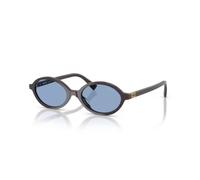 Miu Miu MU 04ZS 22C60O Woman Sunglasses Acetate Brown Blue Round Normal