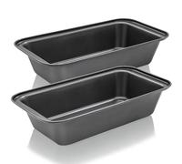 Mu Mianhua 2PCS 2lb Loaf Tin for Baking, 27x15x6cm Loaf Pan Carbon Steel Bread Tin, Non-Stick Rectangular Pans for Oven Baking Bread, Loaves, Cakes and Bakes