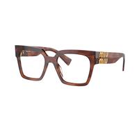 Miu Miu MU 04UV 11Q1O1 Woman Optical frames Acetate Brown Squared Normal