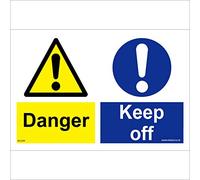 MU209 Danger Keep Off No Climbing Access Entry Unsafe Beware Fragile Roof Sign 200mm x 150mm 3mm Standard Foamex Foamboard