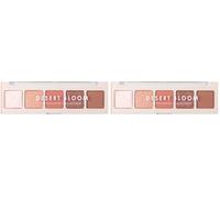 MUA 5 Shade Eyeshadow Palette, Desert Bloom (Pack of 2)