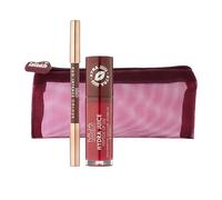 MUA Chocolate & Cherries Lip Duo Gift Set (Pack of 1) | Limited Edition Lip Kit, Includes 2 Intense Colour Lip Liners & Cherry Kiss Lip Oil, Vegan & Cruelty Free