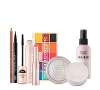 MUA Enchanted Emerald 7-Piece Set Makeup Bundle | Includes Lipstick, Lip Liner, Eyeliner, Mascara & 15-Shade Eyeshadow Palette, Vegan & Cruelty Free
