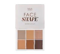 MUA Face Shape Palette, Bronze & Sculpt, 6 Cream Shades
