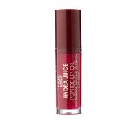 MUA Hydra Juice Peptide Lip Oil, Cherry Kiss (Pack of 1) | Black Cherry Shade with a Cherry Scent, Infused with Peptides & Vitamin E, High-Gloss Finish, Vegan & Cruelty Free