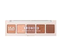 MUA Makeup Academy 5-Shade Eye Shadow Palette, Bronzed, Highly Pigmented Matte & Shimmer Blend, Vegan and Cruelty Free