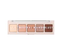 MUA Makeup Academy 5-Shade Eye Shadow Palette, Neutral Wanderlust, Highly Pigmented Matte & Shimmer Blend, Vegan and Cruelty Free