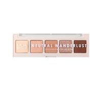 MUA Makeup Academy 5-Shade Eye Shadow Palette, Neutral Wanderlust, Highly Pigmented Matte & Shimmer Blend, Vegan and Cruelty Free