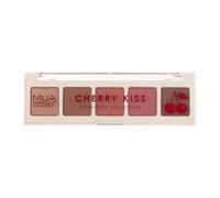 MUA Makeup Academy 5-Shade Eyeshadow Palette, Cherry Kiss, Highly Pigmented Matte & Shimmer Blend, Vegan and Cruelty Free