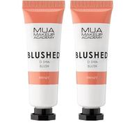 MUA Makeup Academy Blushed Liquid Shimmer Blush, Highly Pigmented for Cheeks & Lips, Frenzy, 10ml - Vegan & Cruelty Free (Pack of 2)