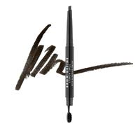 MUA Makeup Academy Brow Define, Angled Eyebrow Pencil With Blending Brush, Black, 0.25 g - Vegan & Cruelty Free