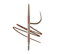 MUA Makeup Academy Brow Define, Mid Brown Micro Eyebrow Pencil with Spoolie Brush, For Medium to Dark Brunettes (Pack of 1) - Vegan & Cruelty Free