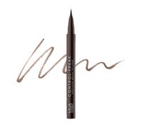 MUA Makeup Academy Control Freak Brush Tip Liquid Eyeliner Pen, Chocolate Brown - Vegan & Cruelty Free