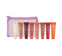 MUA Makeup Academy Hydra Juice Shimmer Peptide Lip Balm, Birthday Gift Set, Vegan & Cruelty Free, 8 x 10 ml Balms