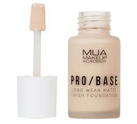 MUA Makeup Academy Pro/Base Full Coverage Long Wear Matte Finish Foundation, Shade #102, 30 ml - Vegan & Cruelty Free