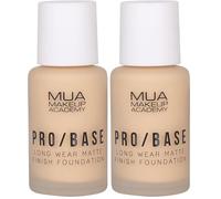 MUA Makeup Academy Pro/Base Full Coverage Long Wear Matte Finish Foundation, Shade #150, 30 ml - Vegan & Cruelty Free (Pack of 2)